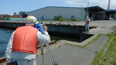 水準測量の写真1